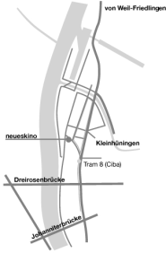 Lageplan neues kino basel